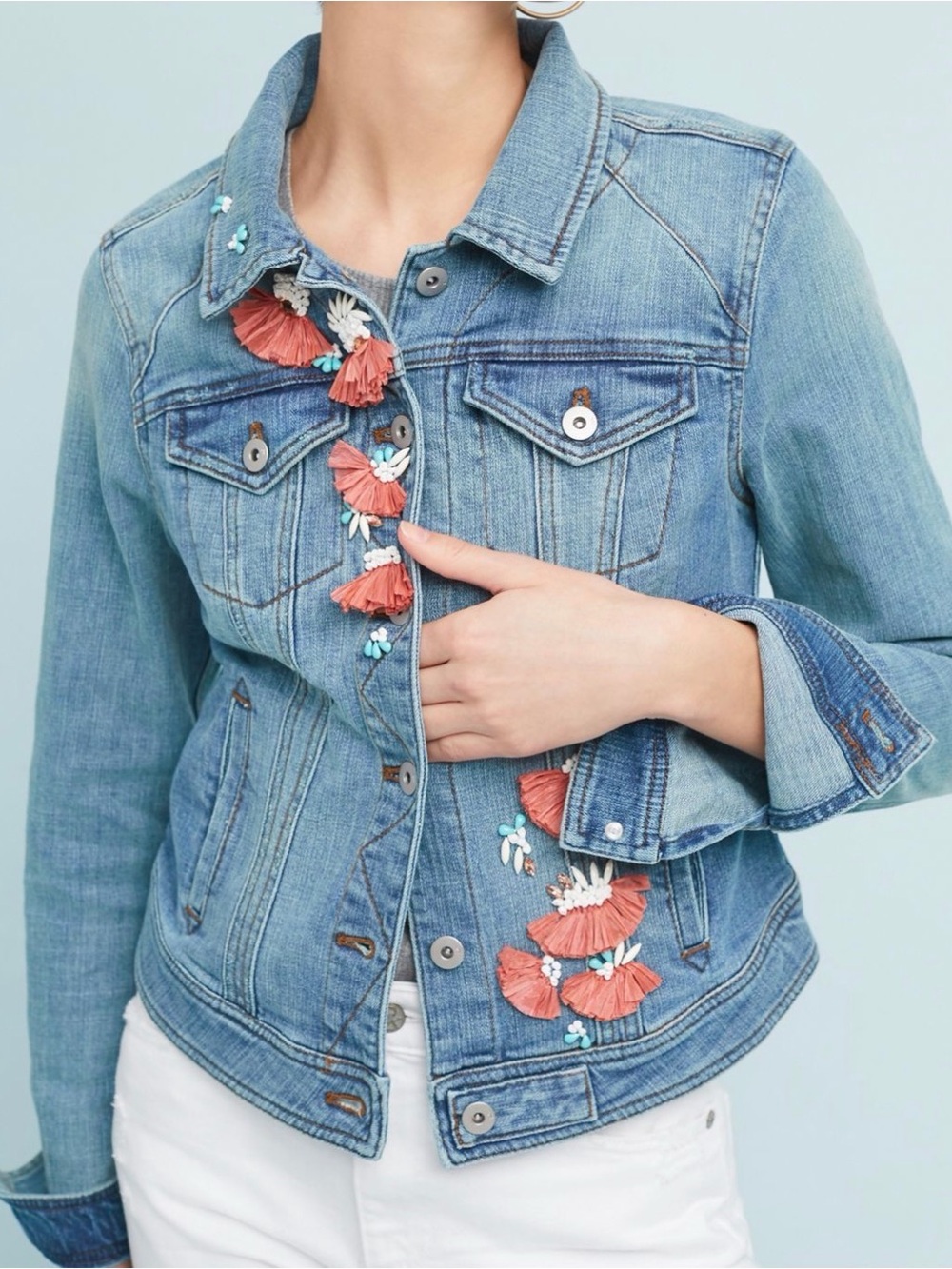 Anthropologie Pilcro/Letter press Denim Jacket